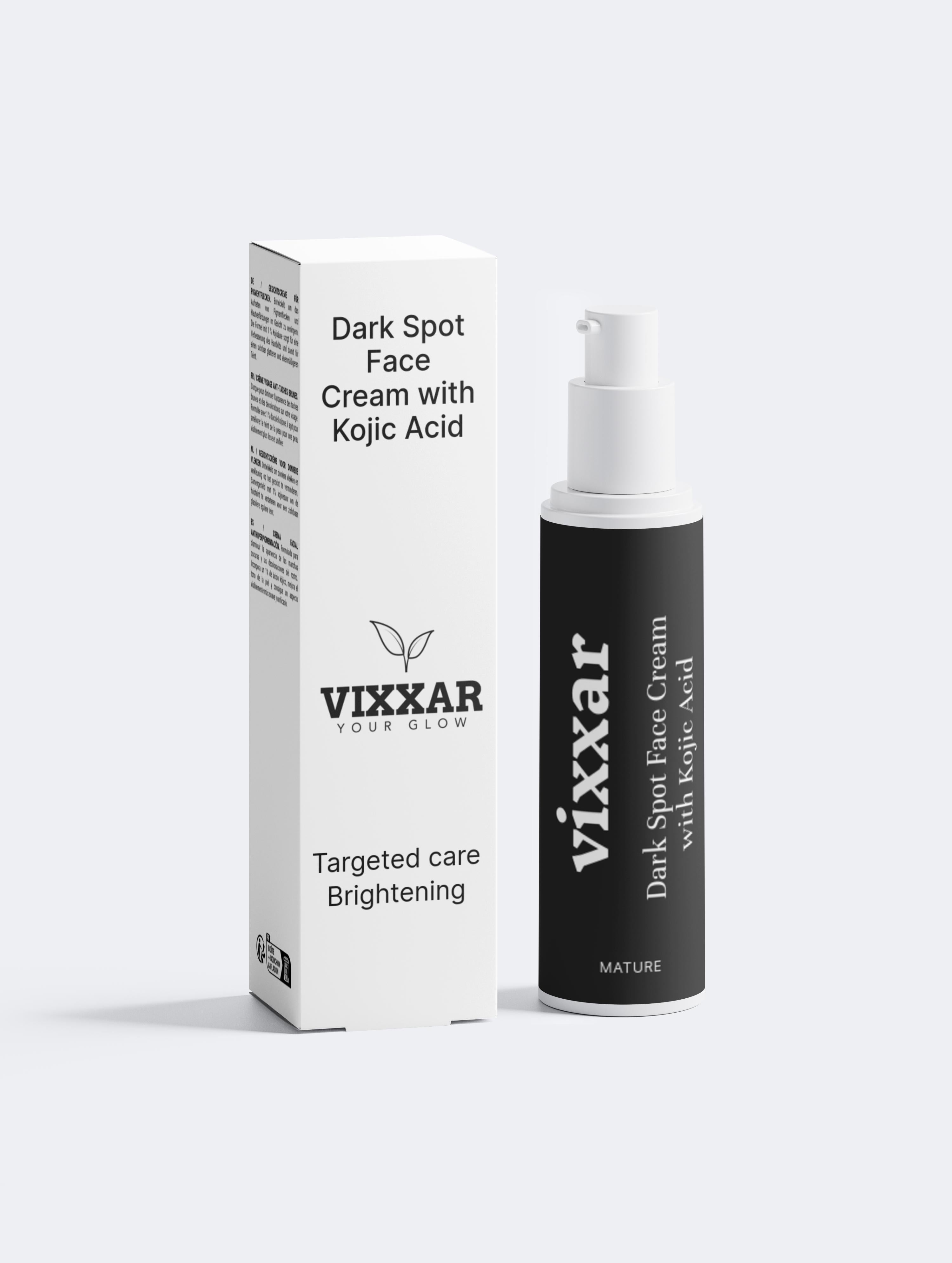Anti-dark spot cream 50ml with kojic acid for clearer, brighter, and balanced skin tone Vixxar