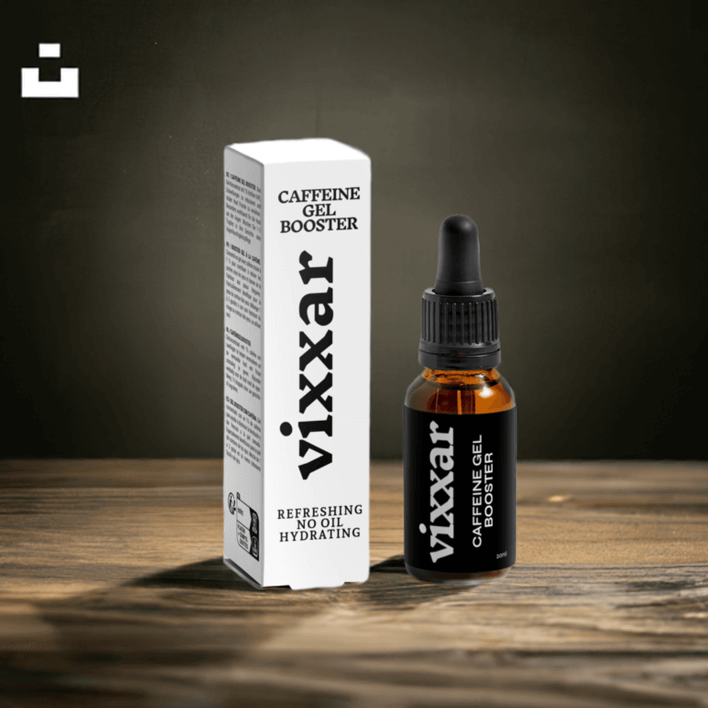Caffeine Gel Booster 20ml – Depuffing, Brightening & Hydrating Skincare - Vixxar Cosmetiques