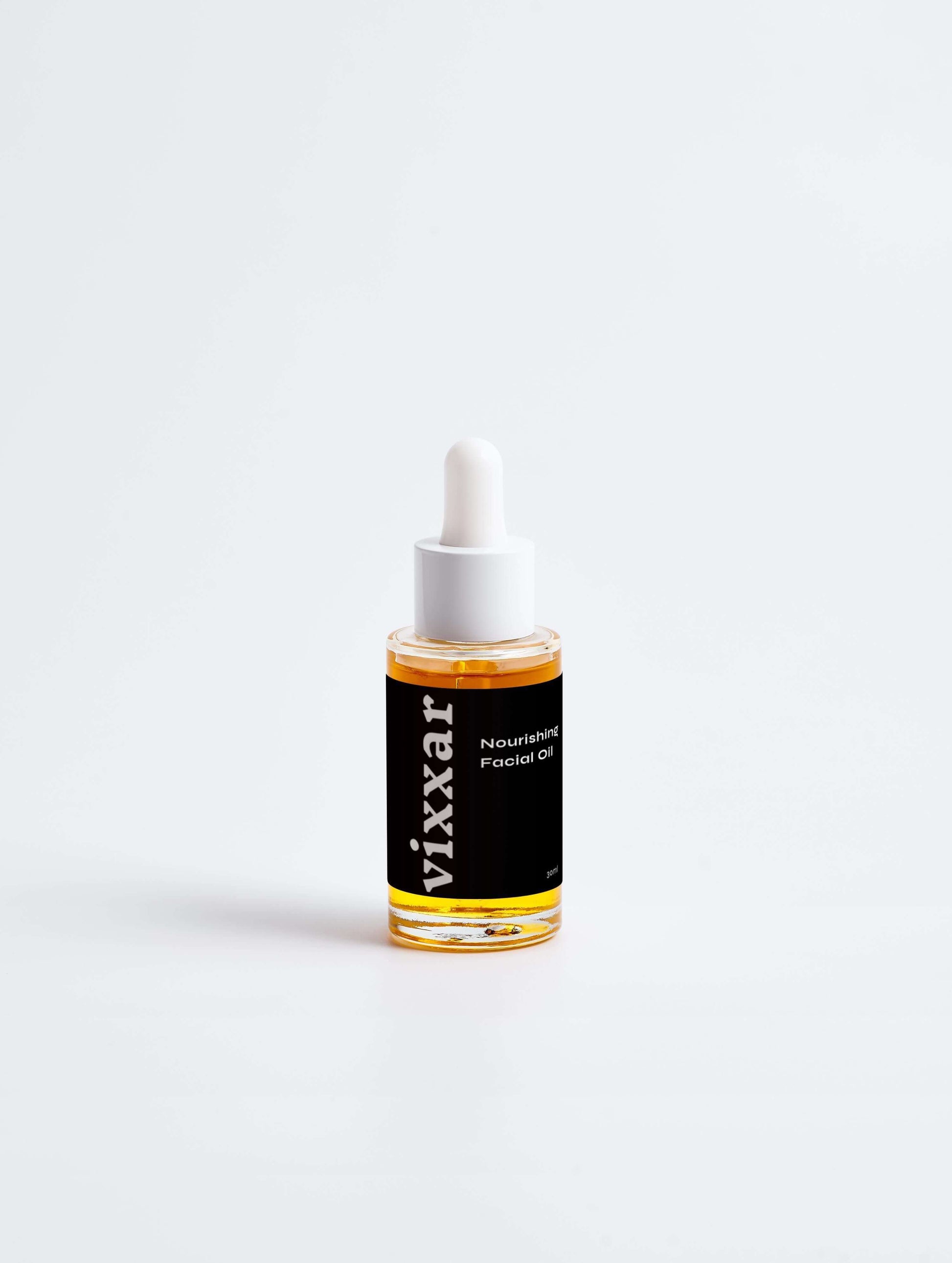 30ml bottle of Vixxar Nourishing Facial Oil for deep hydration and radiant skin