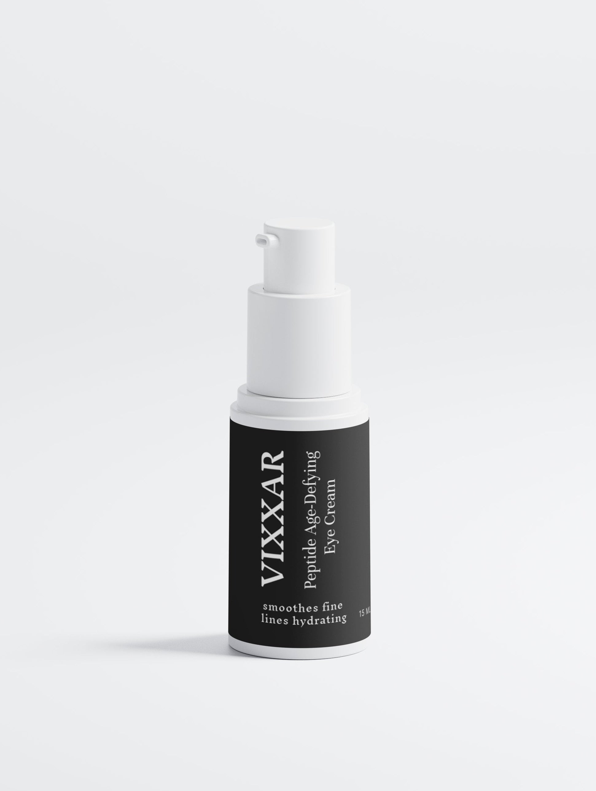 Vixxar skincare bottle on a white background