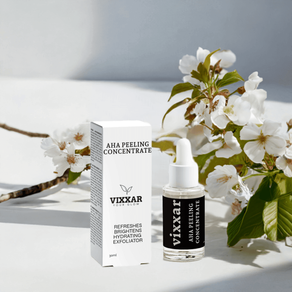 AHA Peeling Concentrate 30ml – Lactic Acid & Hyaluronic Exfoliator - Vixxar Cosmetiques
