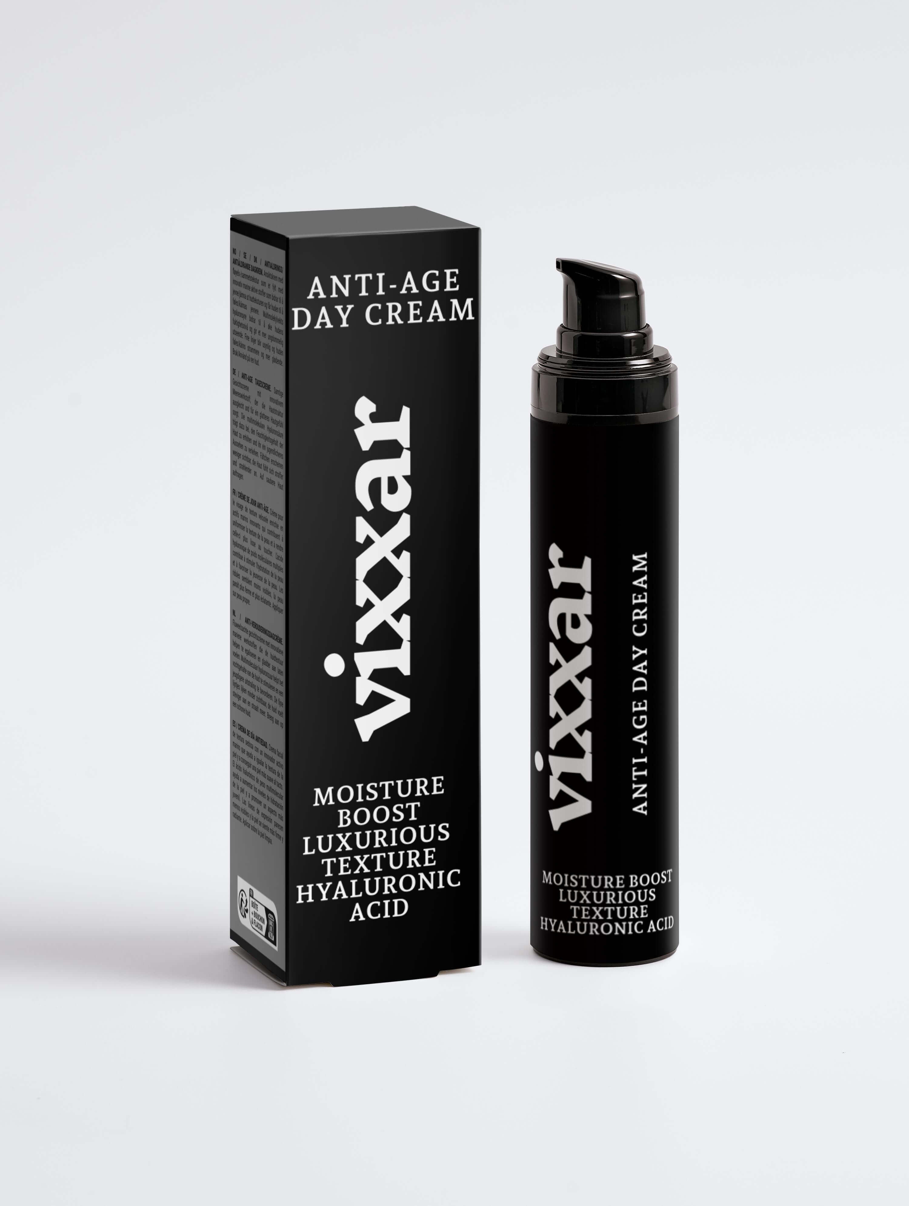 Anti-Age Day Cream 50ml – Firming & Hydrating Face Cream with Hyaluronic Acid - Vixxar Cosmetiques