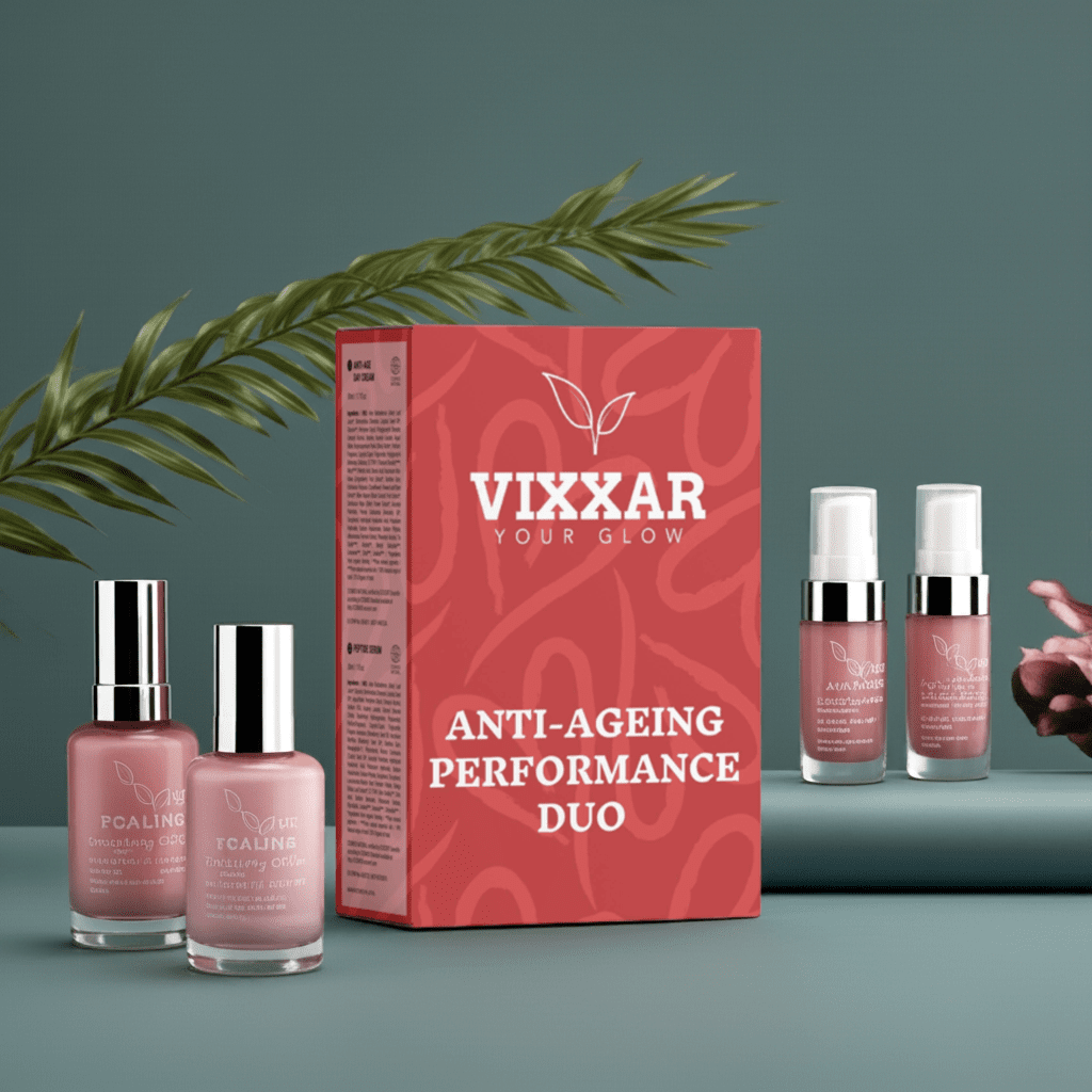 Best Anti-Aging Skincare Duo – Peptide Serum & Day Cream | Vixxar