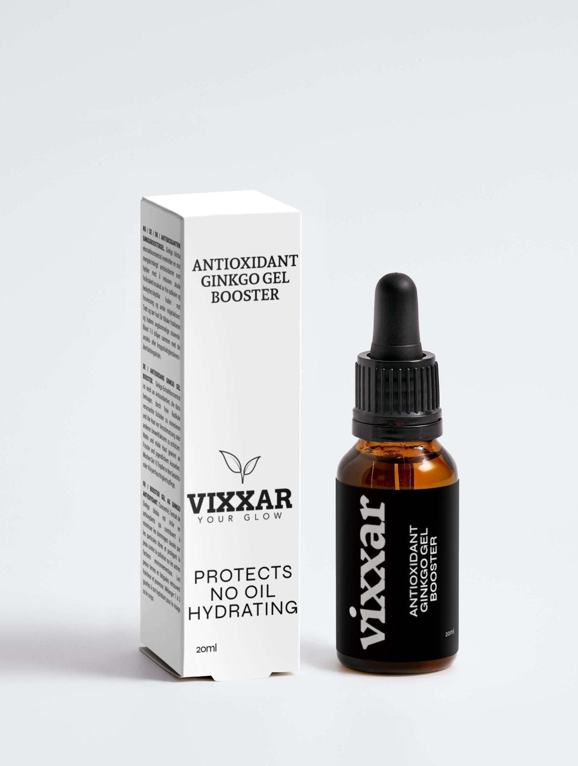 Antioxidant Ginkgo Gel Booster 20ml – Oil - Free Antioxidant Serum for Radiant, Youthful Skin - Vixxar Cosmetiques