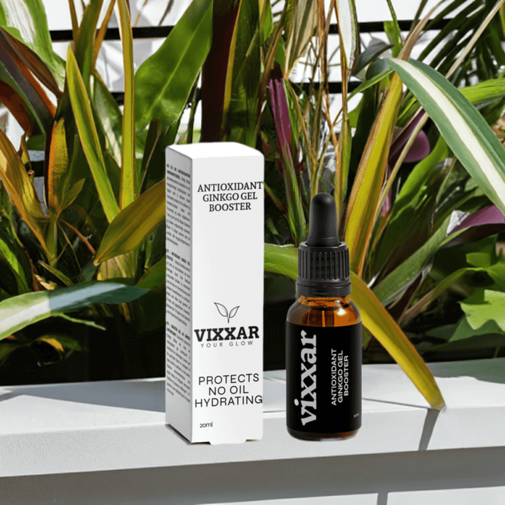 Antioxidant Ginkgo Gel Booster 20ml – Oil - Free Antioxidant Serum for Radiant, Youthful Skin - Vixxar Cosmetiques