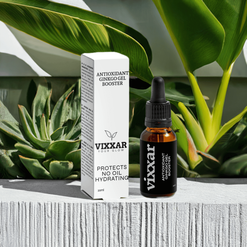 Antioxidant Ginkgo Gel Booster 20ml – Oil - Free Antioxidant Serum for Radiant, Youthful Skin - Vixxar Cosmetiques
