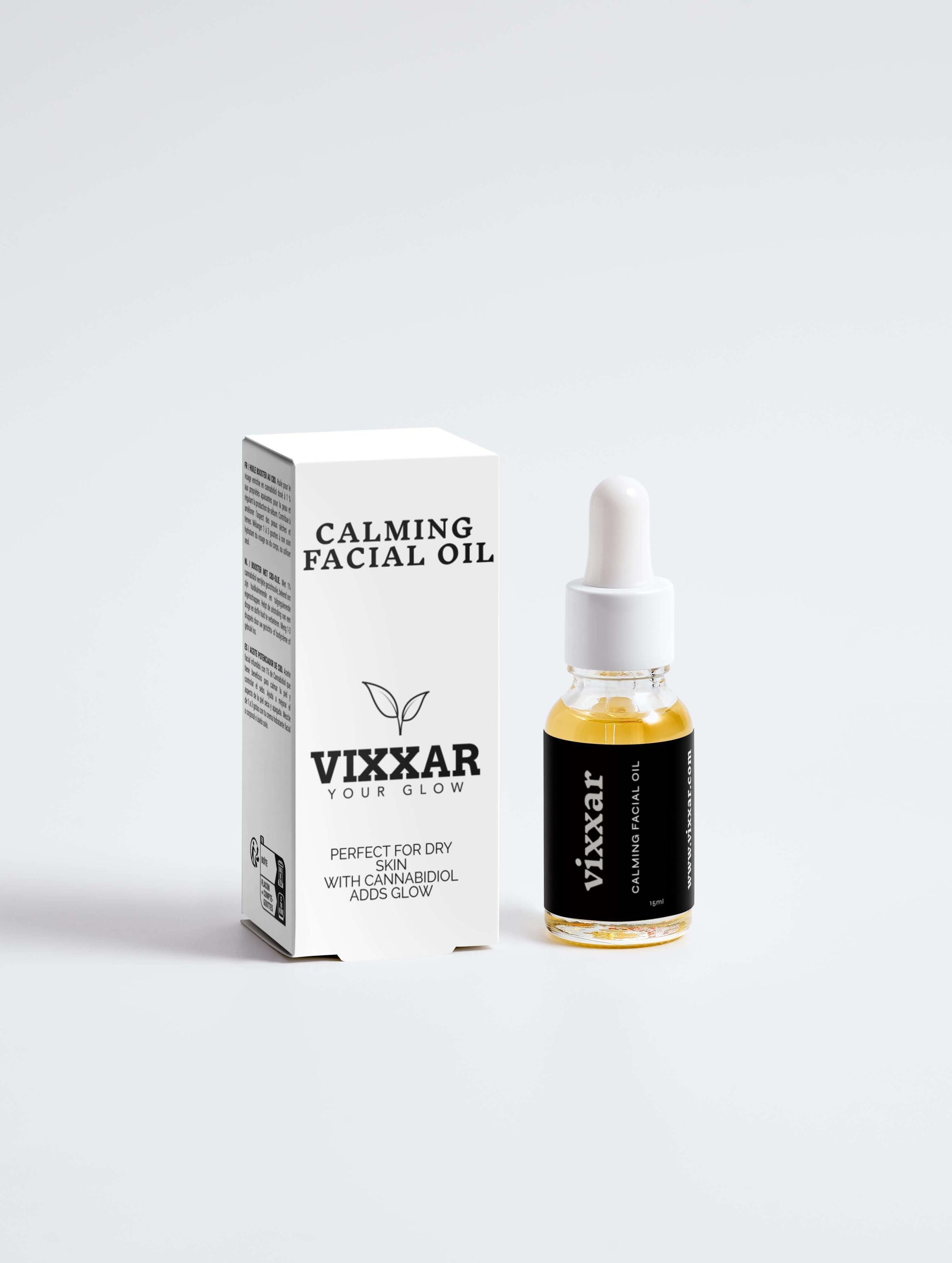 Calming Facial Oil 15ml – Organic Nourishment for Dry & Mature Skin - Vixxar Cosmetiques