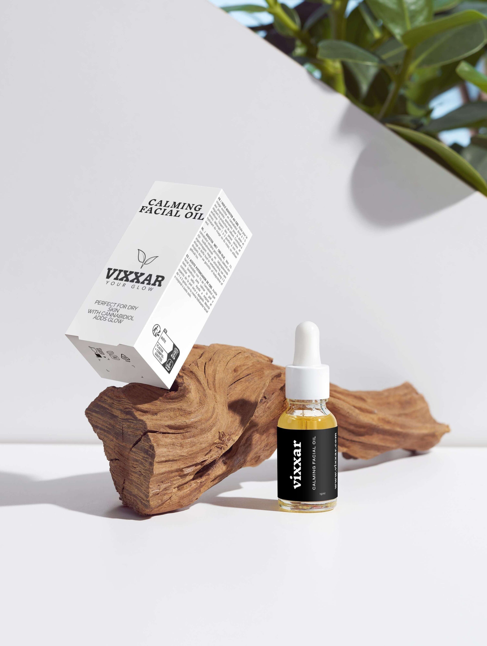 Calming Facial Oil 15ml – Organic Nourishment for Dry & Mature Skin - Vixxar Cosmetiques
