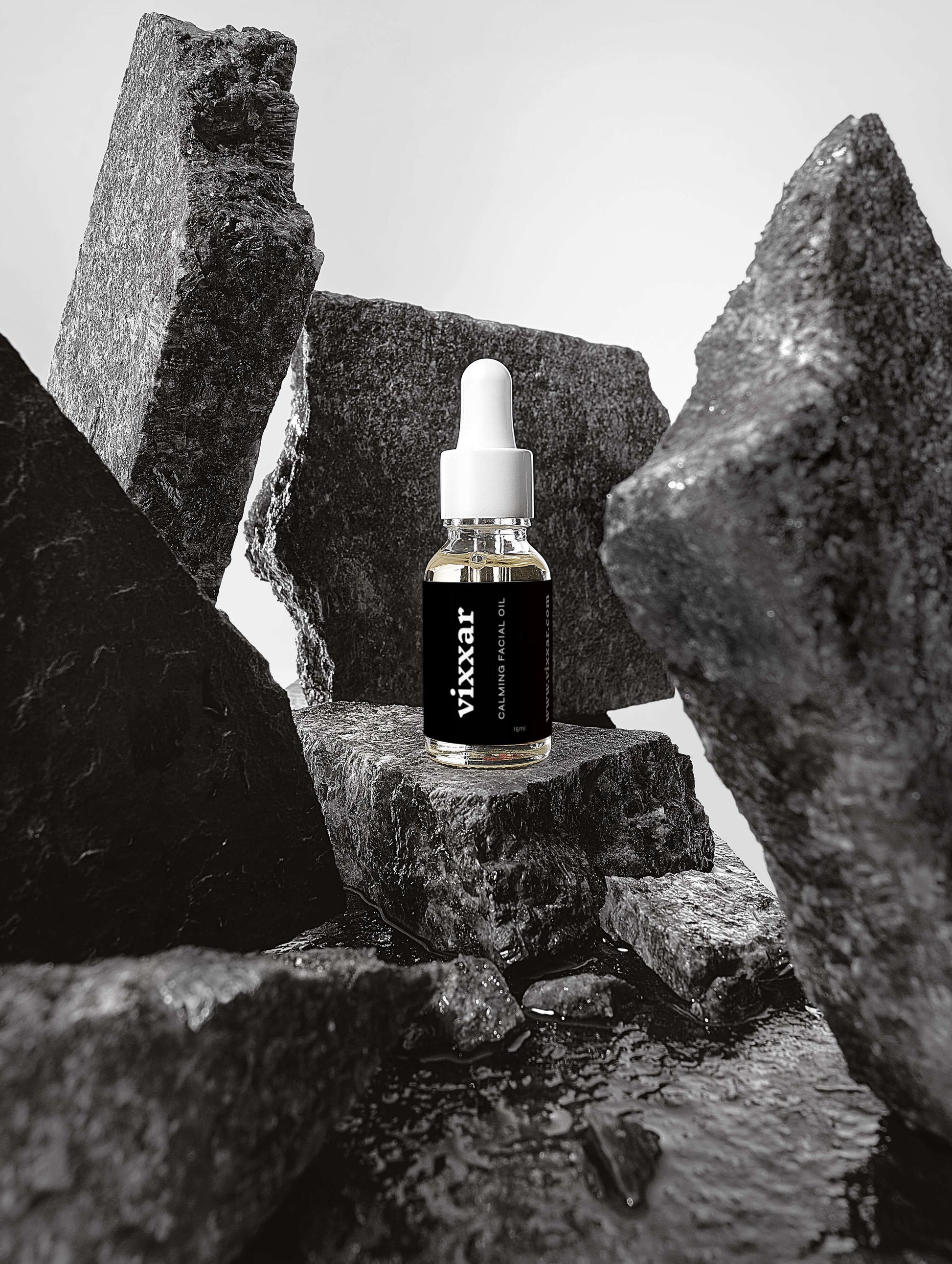 Calming Facial Oil 15ml – Organic Nourishment for Dry & Mature Skin - Vixxar Cosmetiques