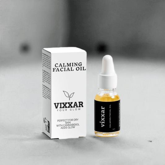 Calming Facial Oil 15ml – Organic Nourishment for Dry & Mature Skin - Vixxar Cosmetiques