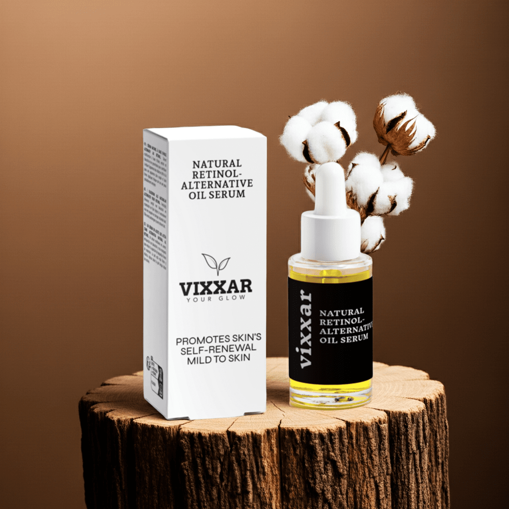 Vixxar Clear Complexion skincare set – natural retinol alternative oil serum and clarifying gel cleanser