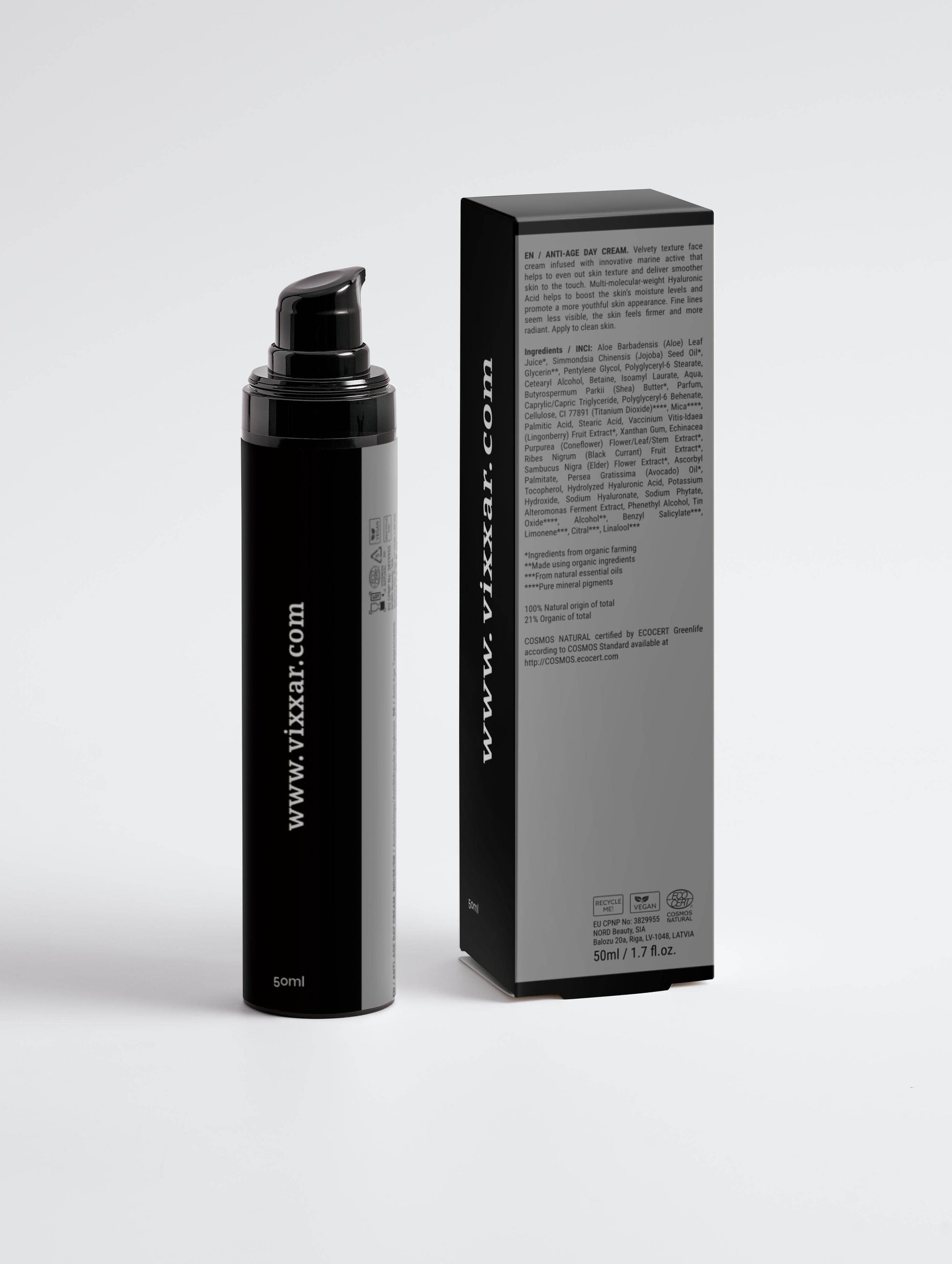 Anti-Age Day Cream 50ml – Firming & Hydrating Face Cream with Hyaluronic Acid - Vixxar Cosmetiques