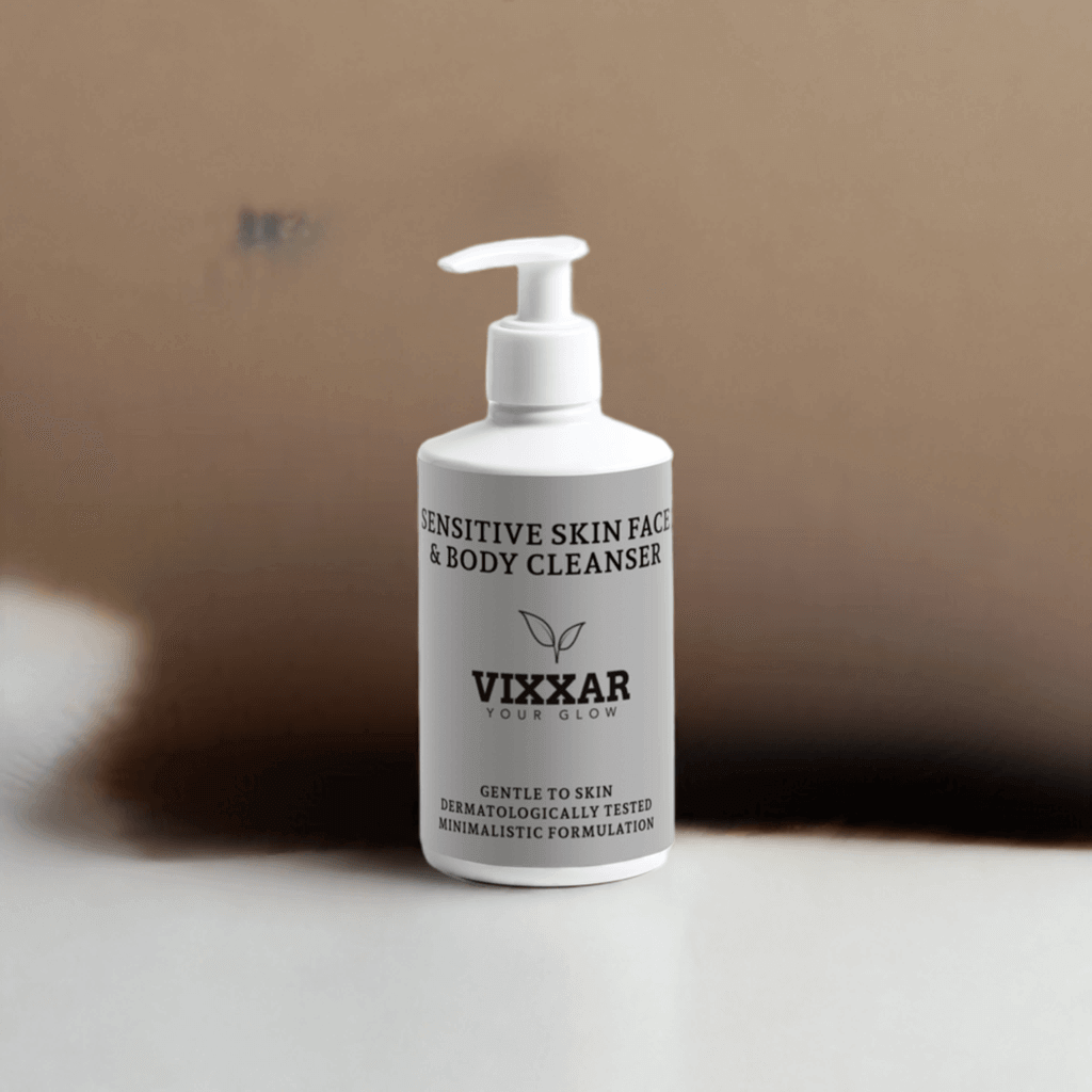 Sensitive Skin Face & Body Cleanser 290ml – Ultra-Gentle Cleanser for Delicate Skin - Vixxar Cosmetiques