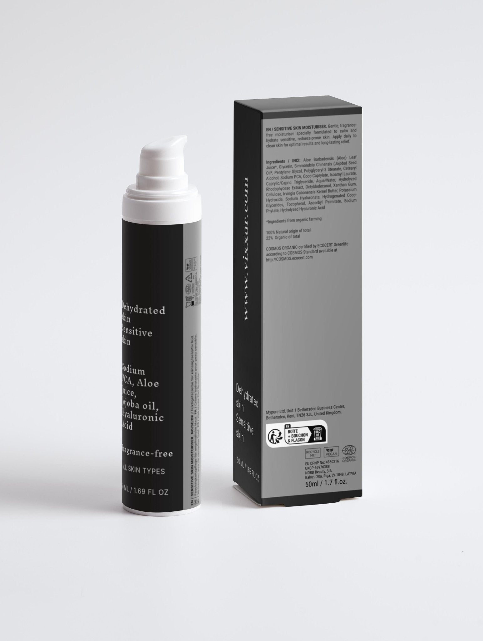Fragrance Free Sensitive Skin Moisturiser 50ml - Vixxar CosmetiquesSkin MoisturiserDefault
