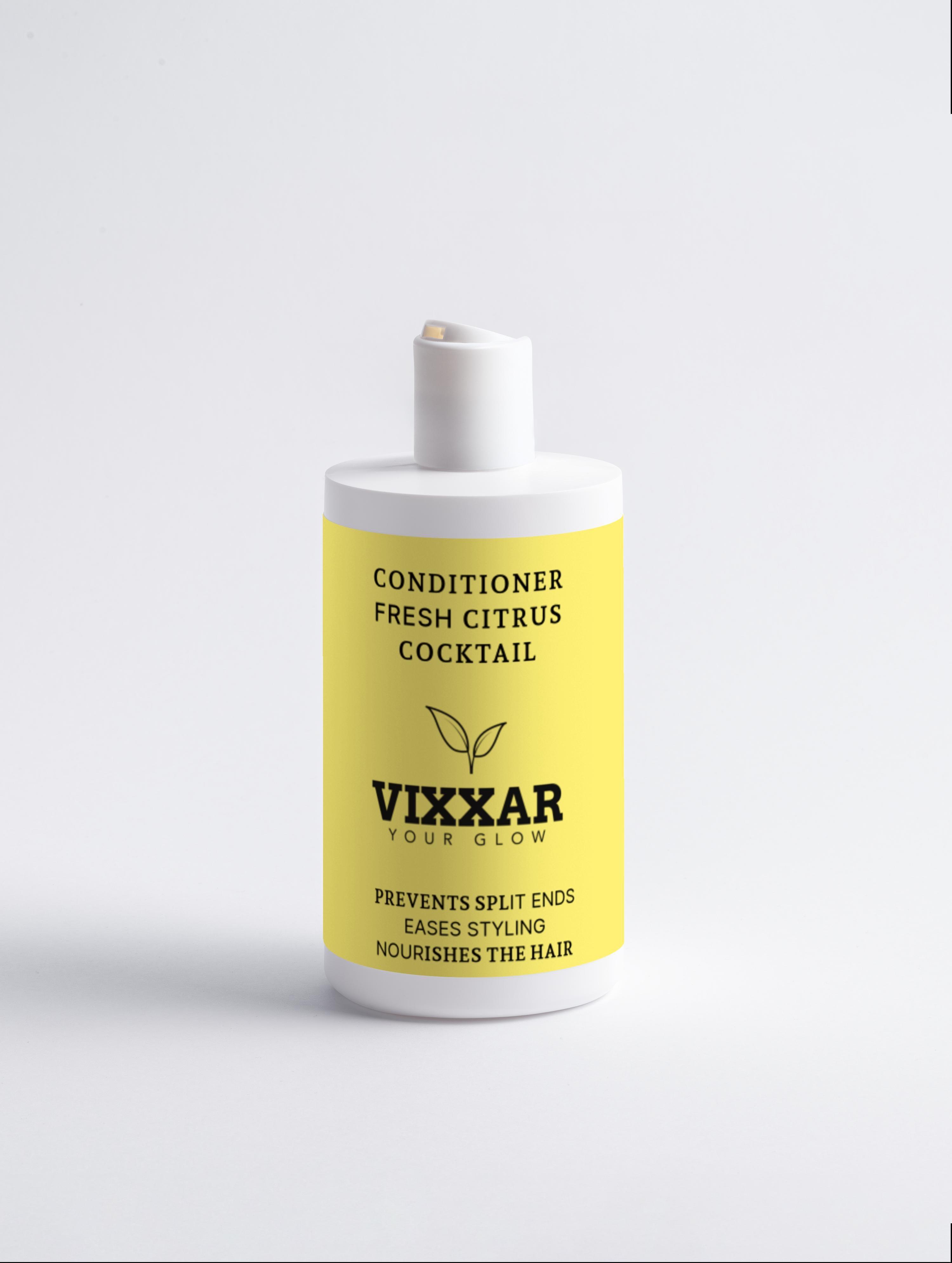 Fresh Conditioner with Citrus Cocktail – Lightweight Conditioner for Soft, Shiny Hair (370ml) - Vixxar Cosmetiques