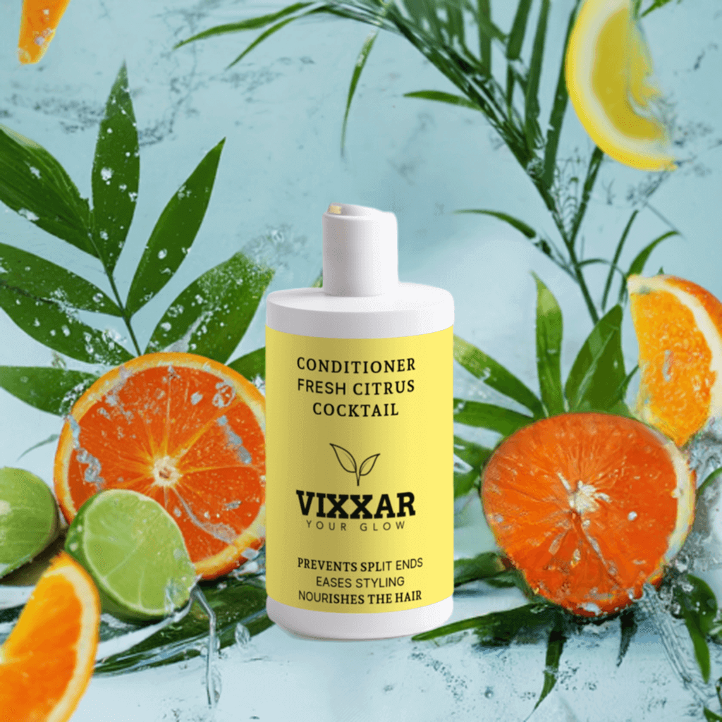 Fresh Conditioner with Citrus Cocktail – Lightweight Conditioner for Soft, Shiny Hair (370ml) - Vixxar Cosmetiques
