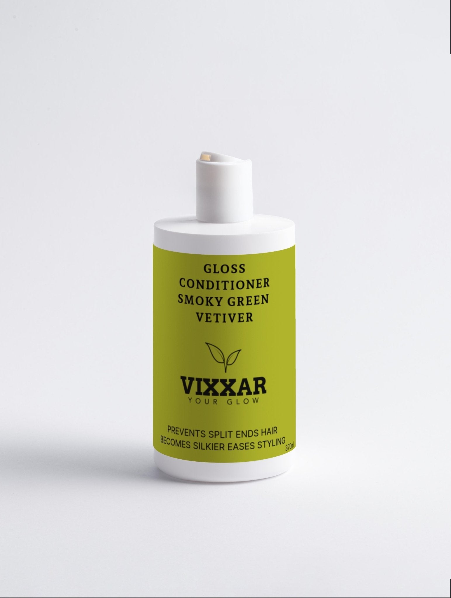 Gloss Conditioner with Smoky Green Vetiver – Nourish, Smooth & Prevent Split Ends (370ml) - Vixxar Cosmetiques