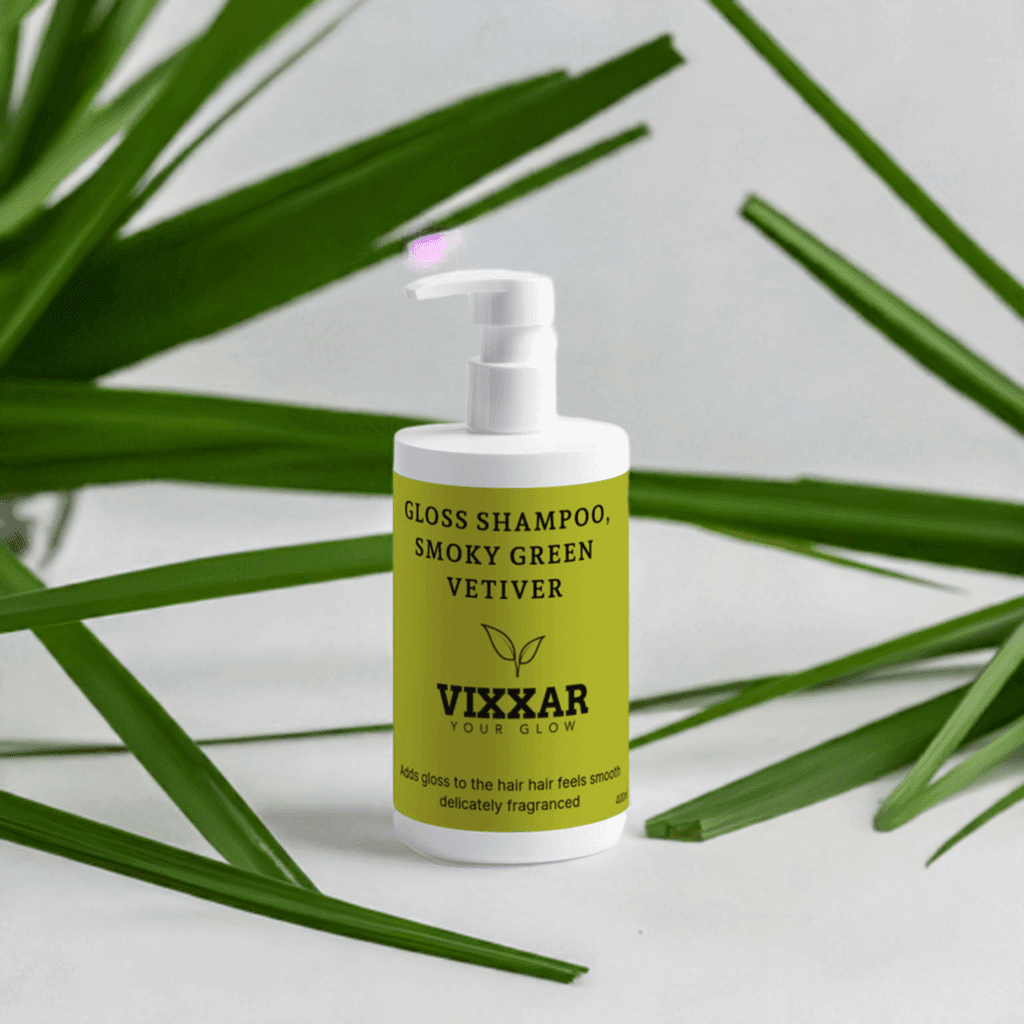 Gloss Shampoo with Smoky Green Vetiver 400ml - Vixxar Cosmetiques