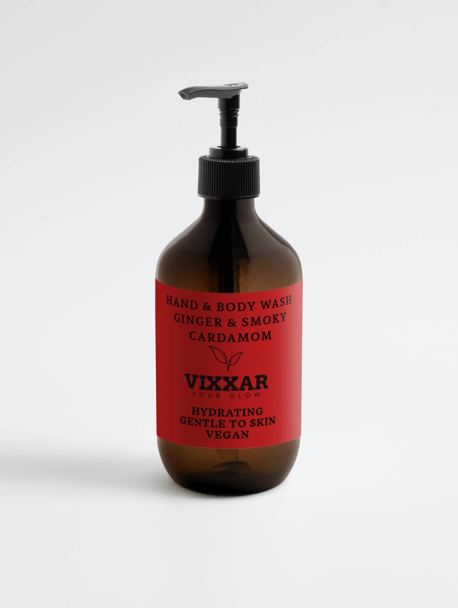 Hand & Body Wash – Ginger & Smoky Cardamom 490ml | Luxury Hydration & Scent - Vixxar Cosmetiques