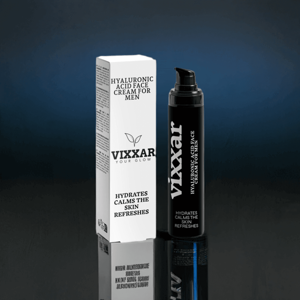 Hyaluronic Acid Face Cream for Men – Lightweight, Fast-Absorbing Hydration (50ml) - Vixxar Cosmetiques