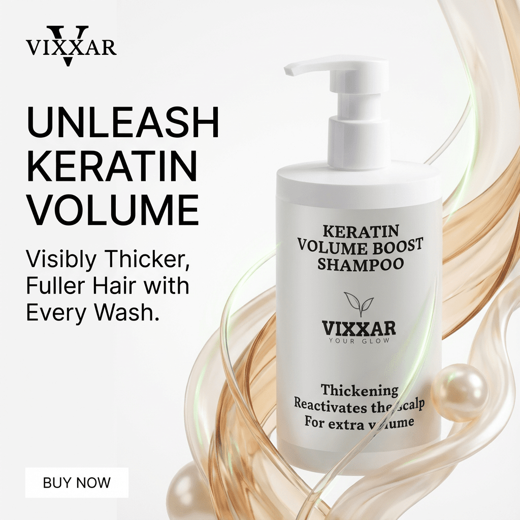 Keratin Volume Boost Shampoo, 390ml - Vixxar CosmetiquesshampooDefault