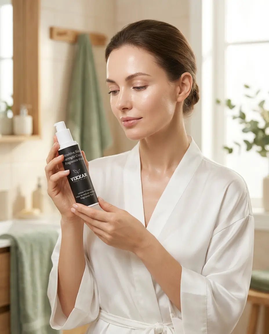 Overnight Cream for Sensitive Skin 50ml - Vixxar Natural SkincareDefault