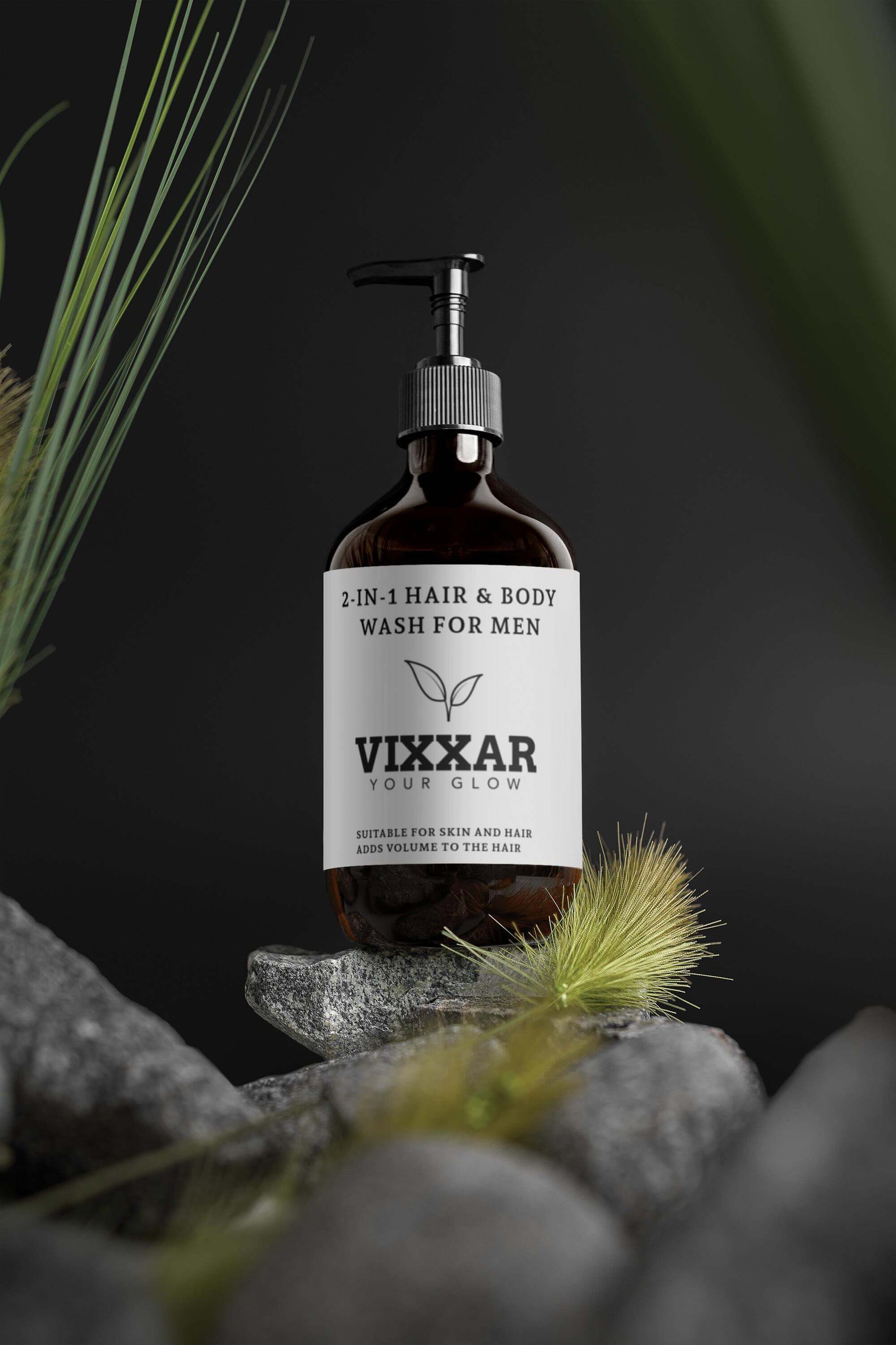 2-in-1 Hair & Body Wash for Men â Hydrating & Strengthening Cleanser (490ml) - Vixxar Cosmetiques