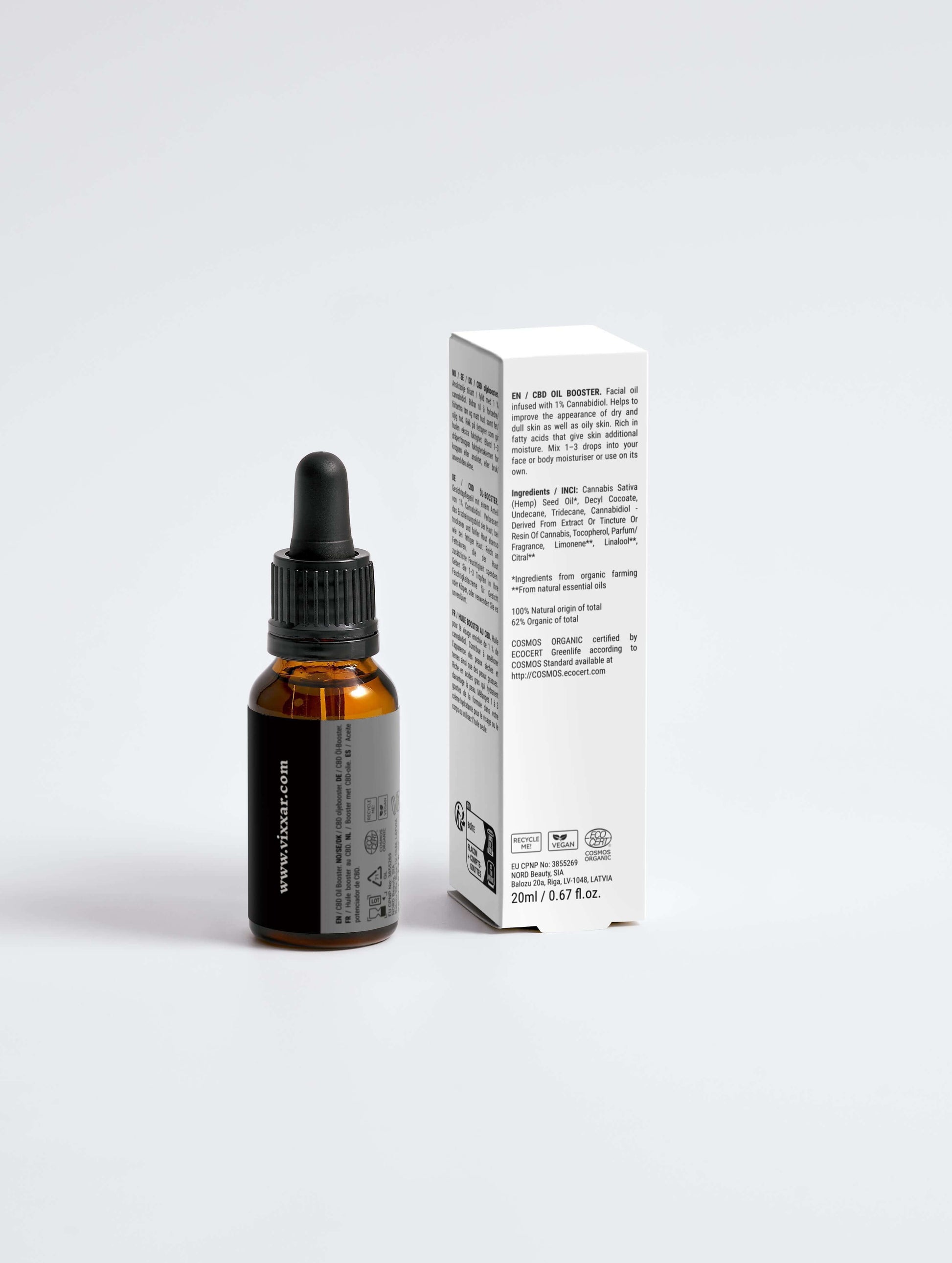 Calming Facial Oil 20ml – Organic Glow-Boosting Oil for Dry & Mature Skin - Vixxar Cosmetiques