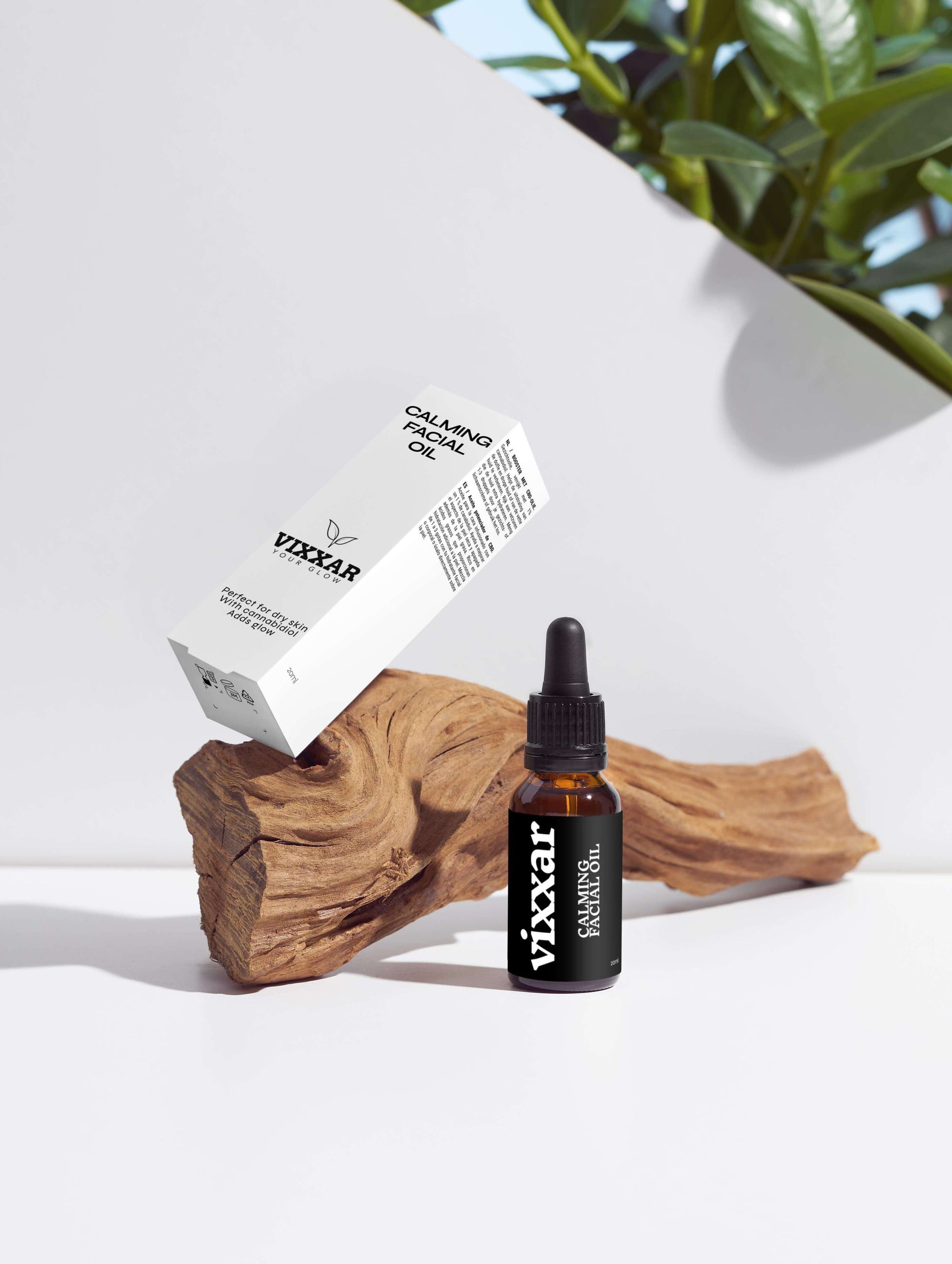 Calming Facial Oil 20ml – Organic Glow-Boosting Oil for Dry & Mature Skin - Vixxar Cosmetiques