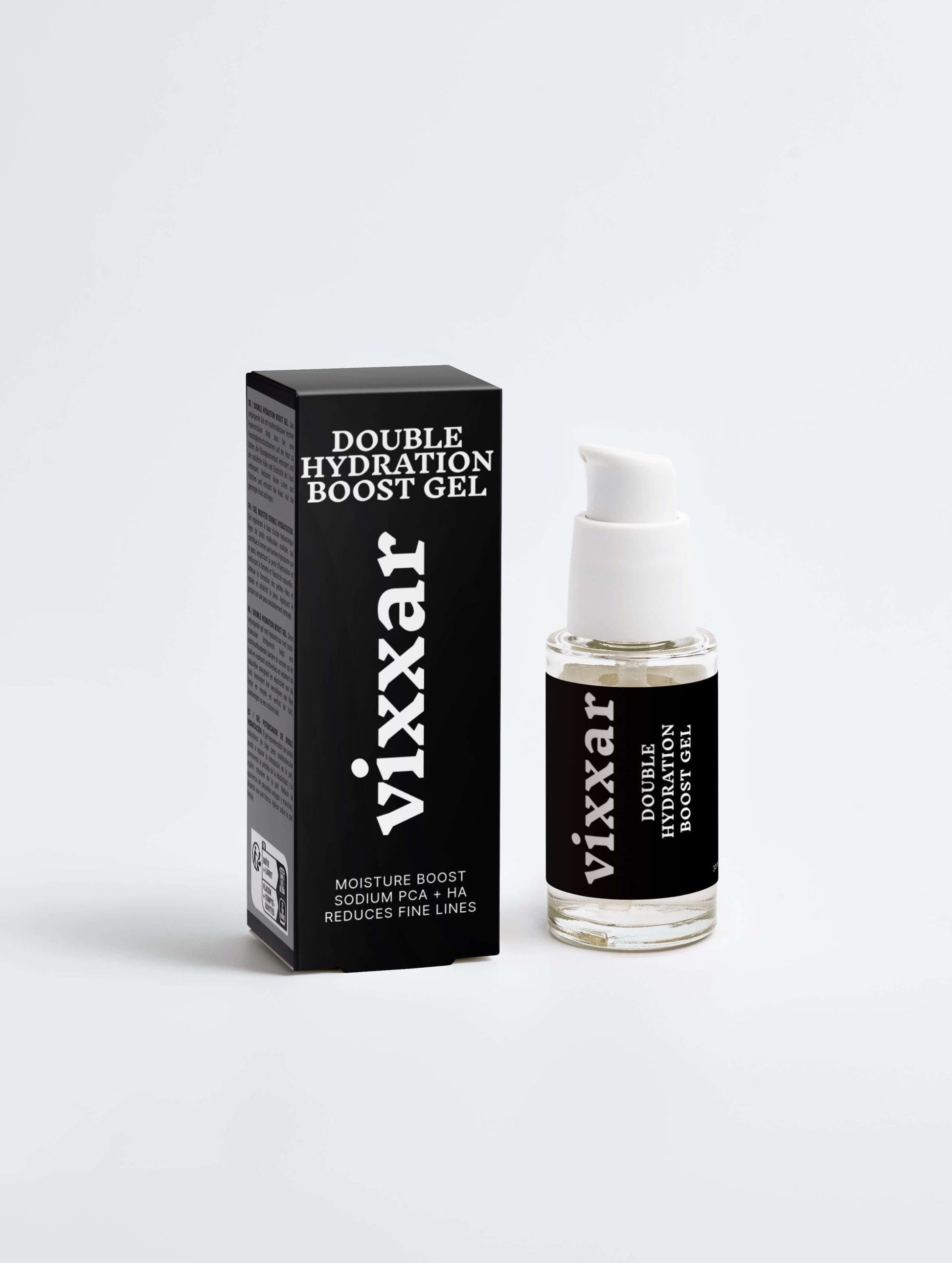 Double Hydration Boost Gel 30ml – Lightweight Hyaluronic Acid Moisture Gel for Plump, Radiant Skin - Vixxar Cosmetiques