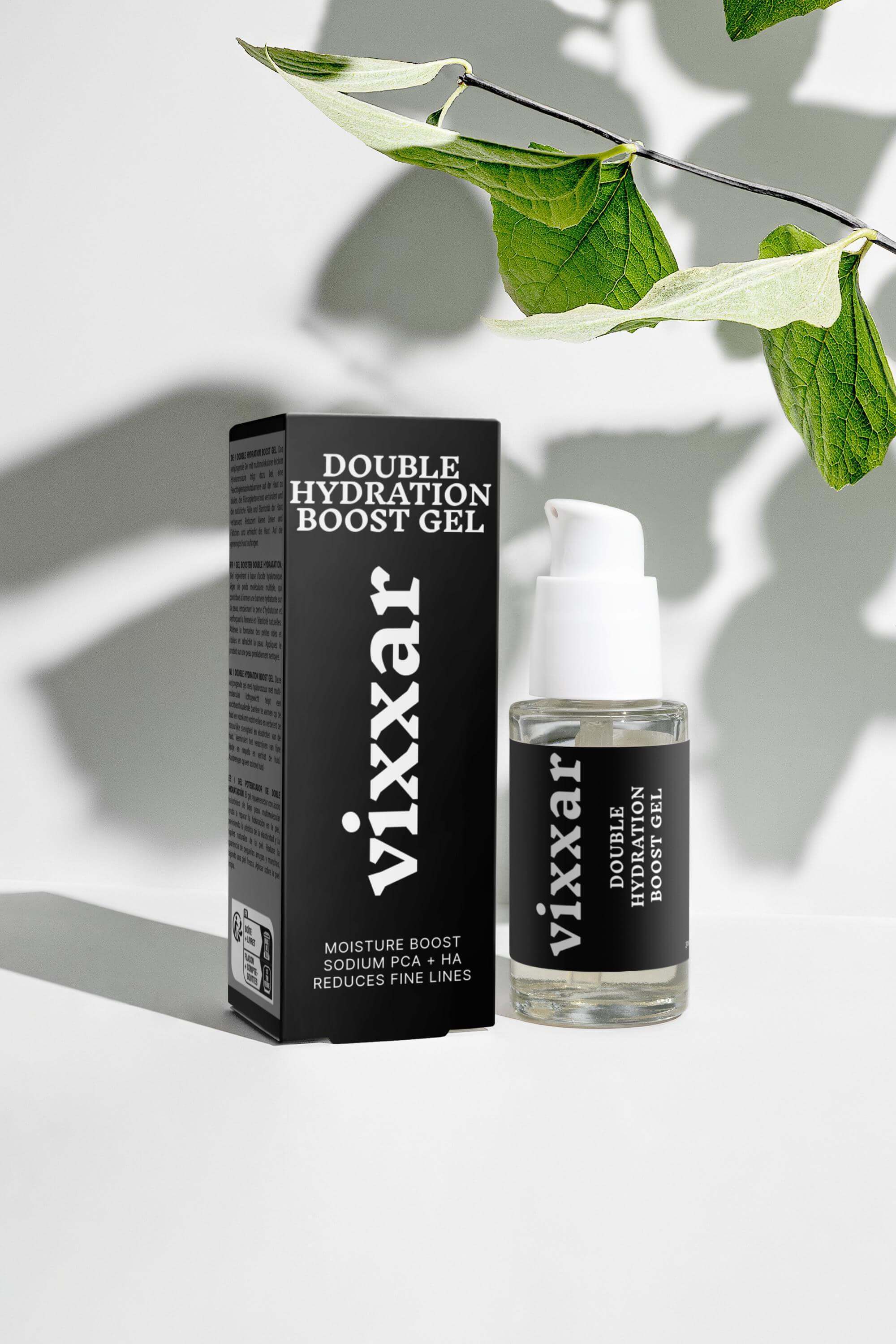 Double Hydration Boost Gel 30ml – Lightweight Hyaluronic Acid Moisture Gel for Plump, Radiant Skin - Vixxar Cosmetiques