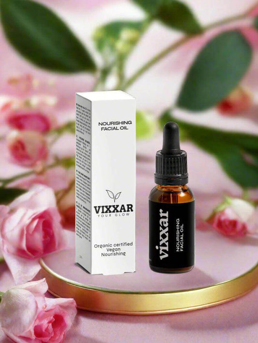 Nourishing Facial Oil 20ml – Hydrating & Anti-Aging Glow Booster for Dry and Mature Skin - Vixxar Cosmetiques