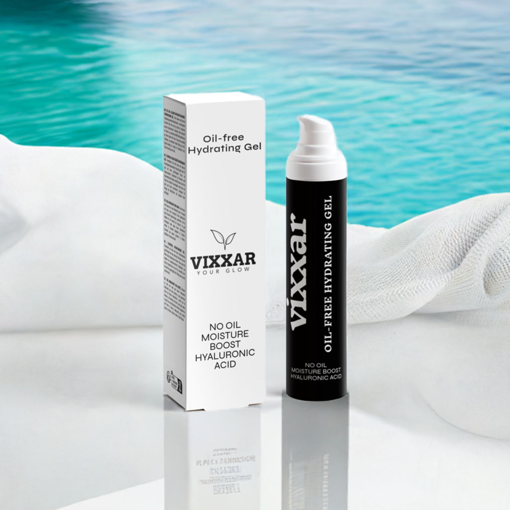 Oil-Free Hydrating Gel 50ml – Lightweight Moisturizer for Oily & Acne-Prone Skin - Vixxar Cosmetiques