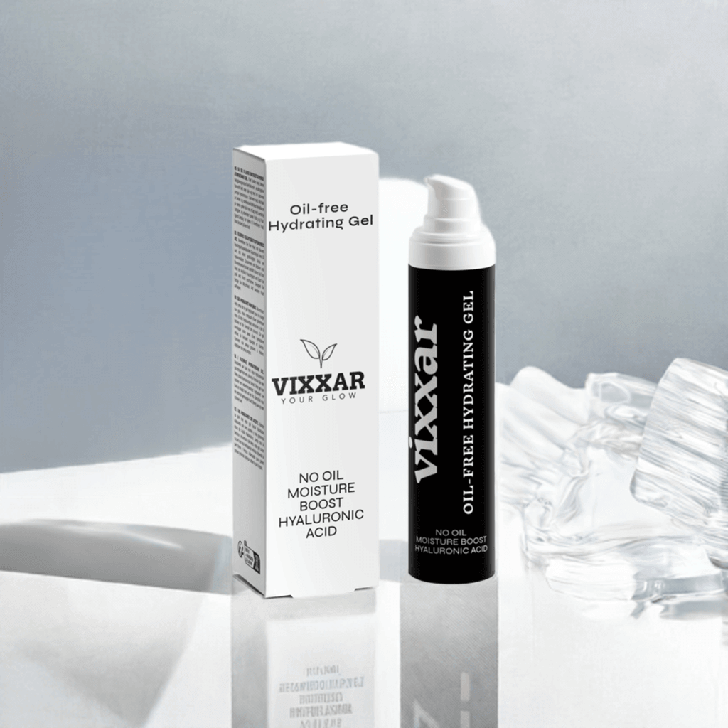Oil-Free Hydrating Gel 50ml – Lightweight Moisturizer for Oily & Acne-Prone Skin - Vixxar Cosmetiques