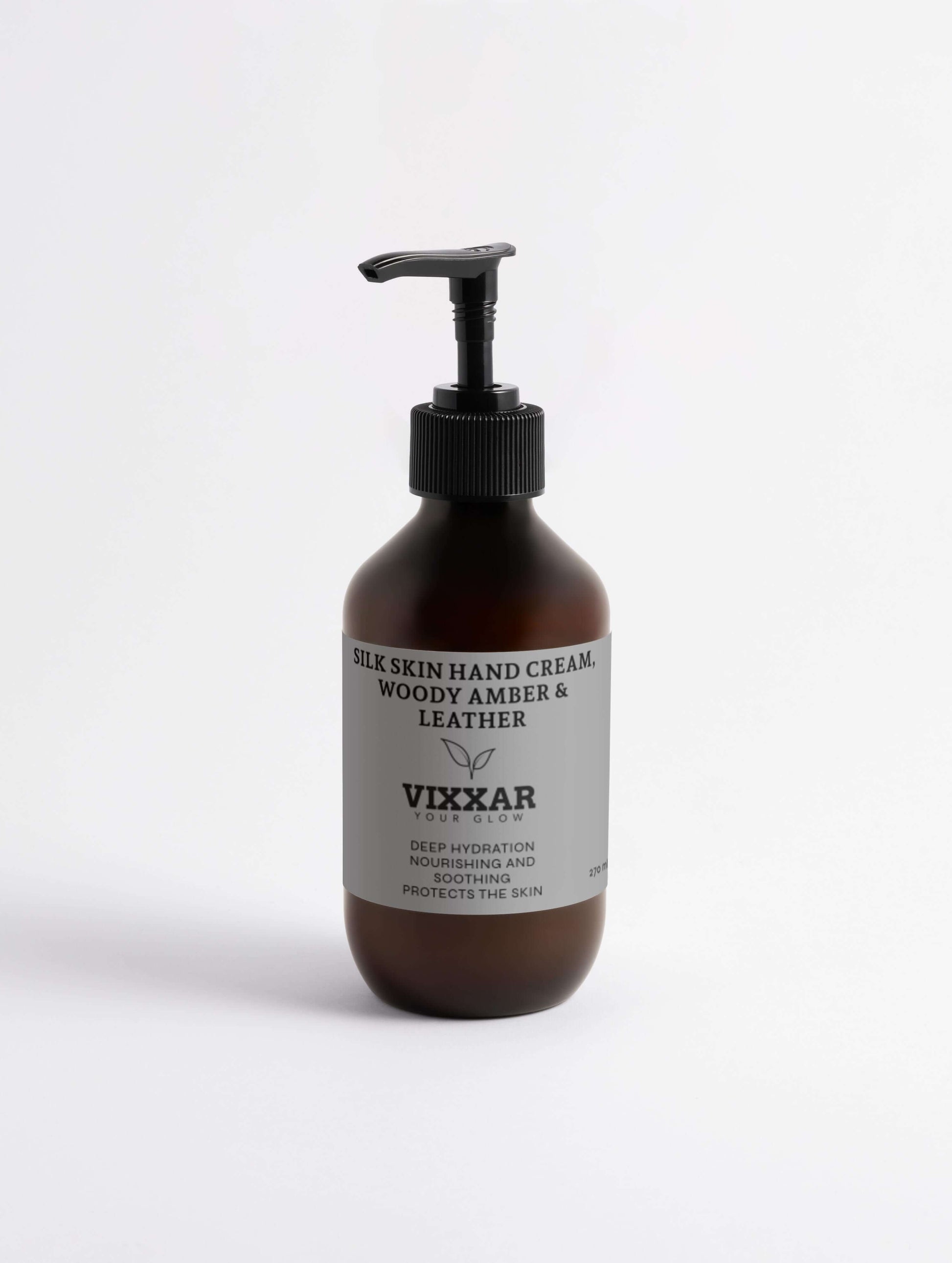 Silk Skin Hand Cream – Woody Amber & Leather | Deep Hydration, Non-Greasy - Vixxar Cosmetiques