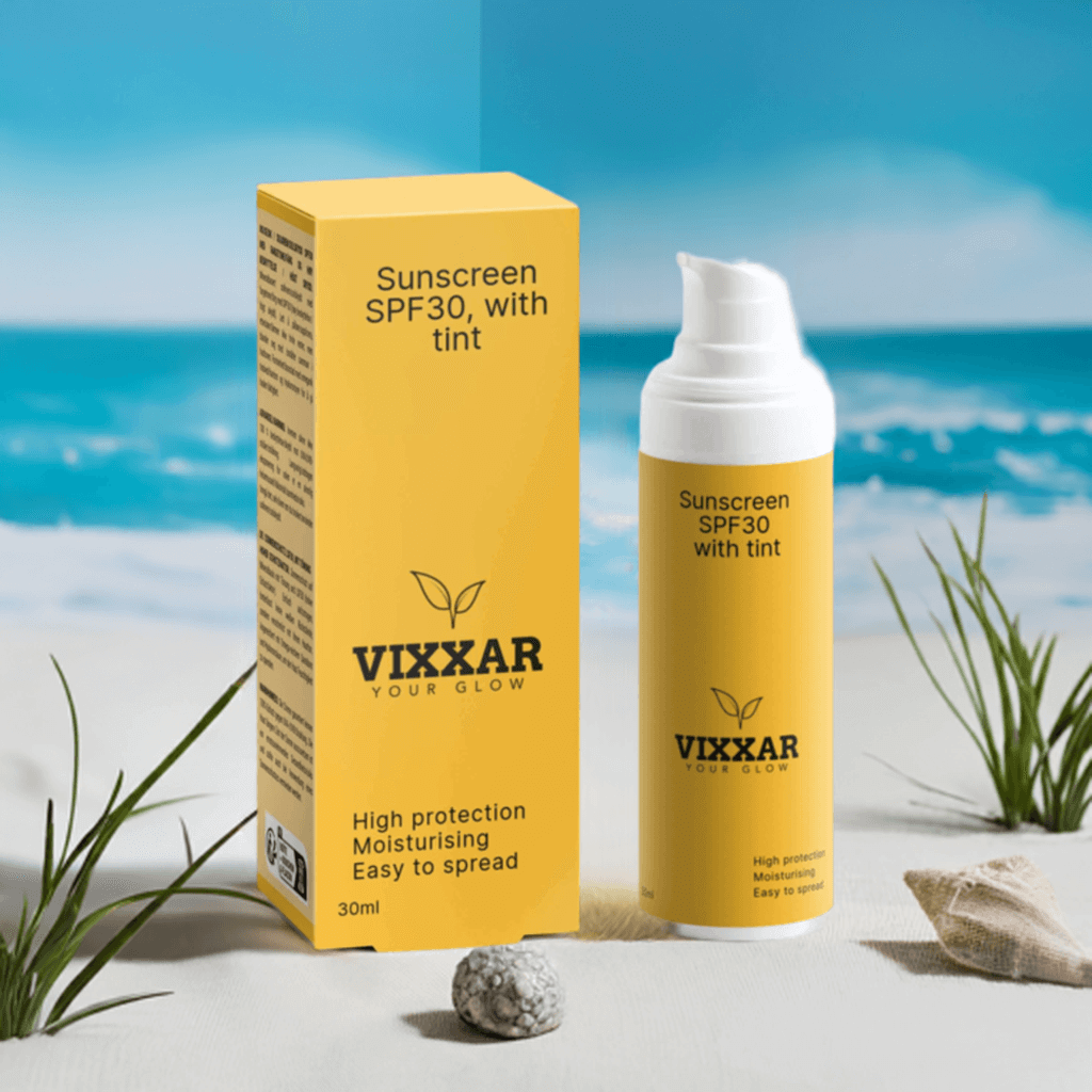 Tinted Mineral Sunscreen SPF30 – Hydrating, Lightweight & Glow-Enhancing - Vixxar Cosmetiques