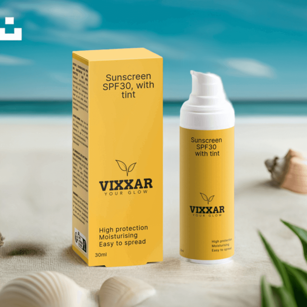 Tinted Mineral Sunscreen SPF30 – Hydrating, Lightweight & Glow-Enhancing - Vixxar Cosmetiques