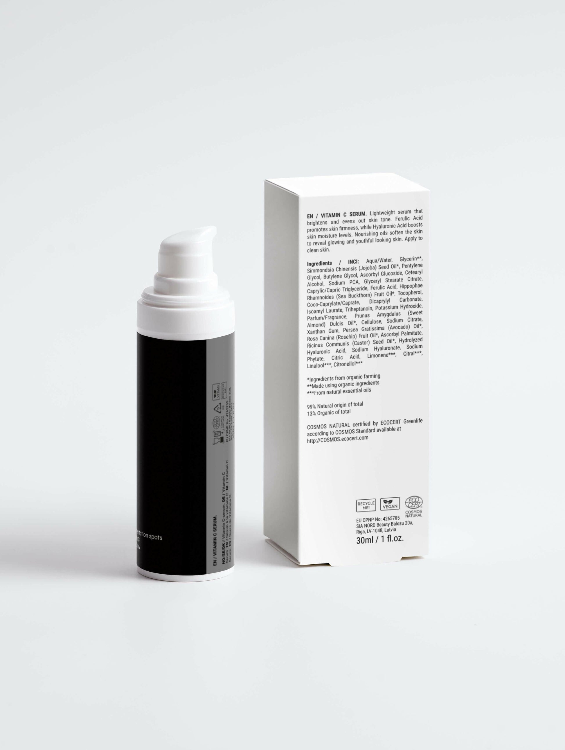 Vitamin C Serum 30ml – Brightening, Anti-Aging & Hydrating Face Booster - Vixxar Cosmetiques