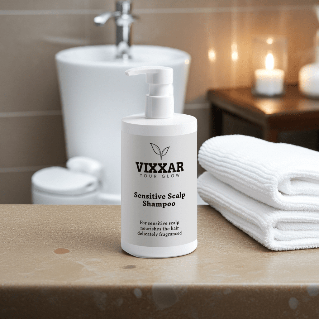 Sensitive Scalp Shampoo 400ml – Gentle, Soothing & COSMOS Natural Formula - Vixxar CosmetiquesshampooDefault