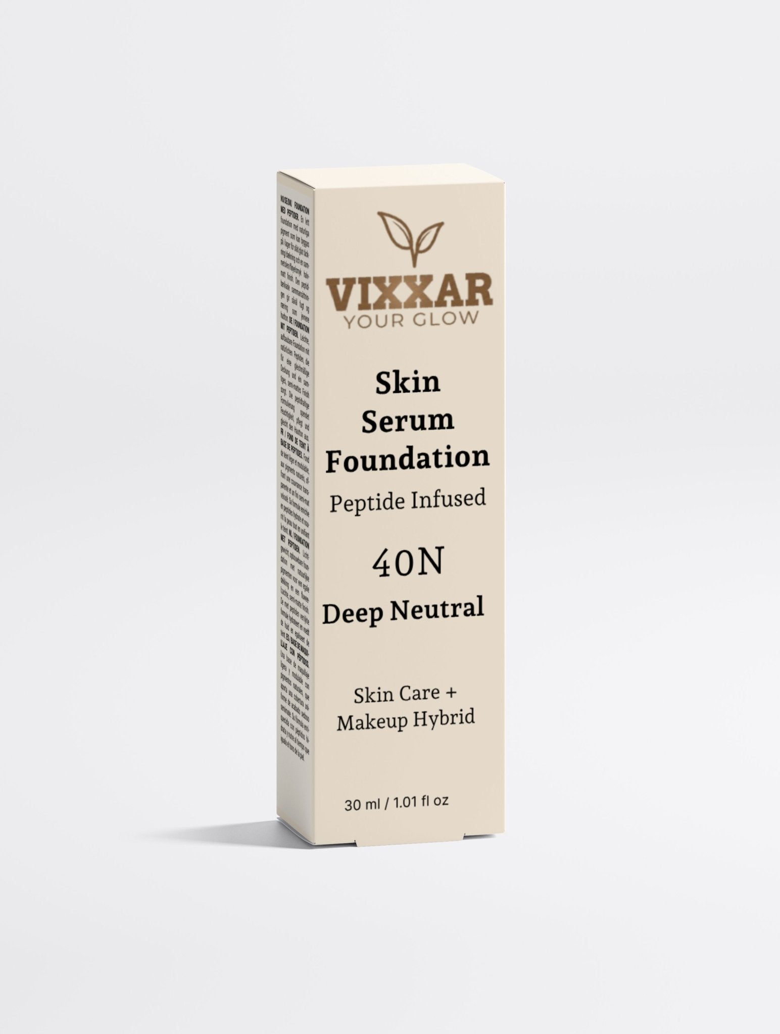 Skin Serum Foundation, 40 Deep Neutral - Vixxar Natural SkincareFoundationDefault