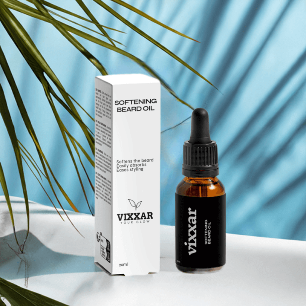 Softening Beard Oil with CBD – Non-Greasy Hydration & Grooming for Men (20ml) - Vixxar Cosmetiques