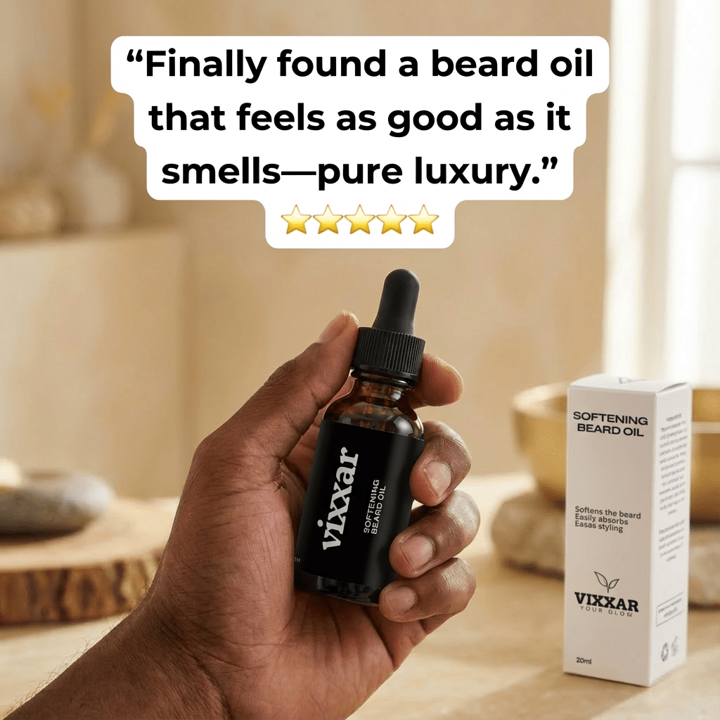 Softening Beard Oil with CBD – Non - Greasy (20ml) - Vixxar Cosmetiques