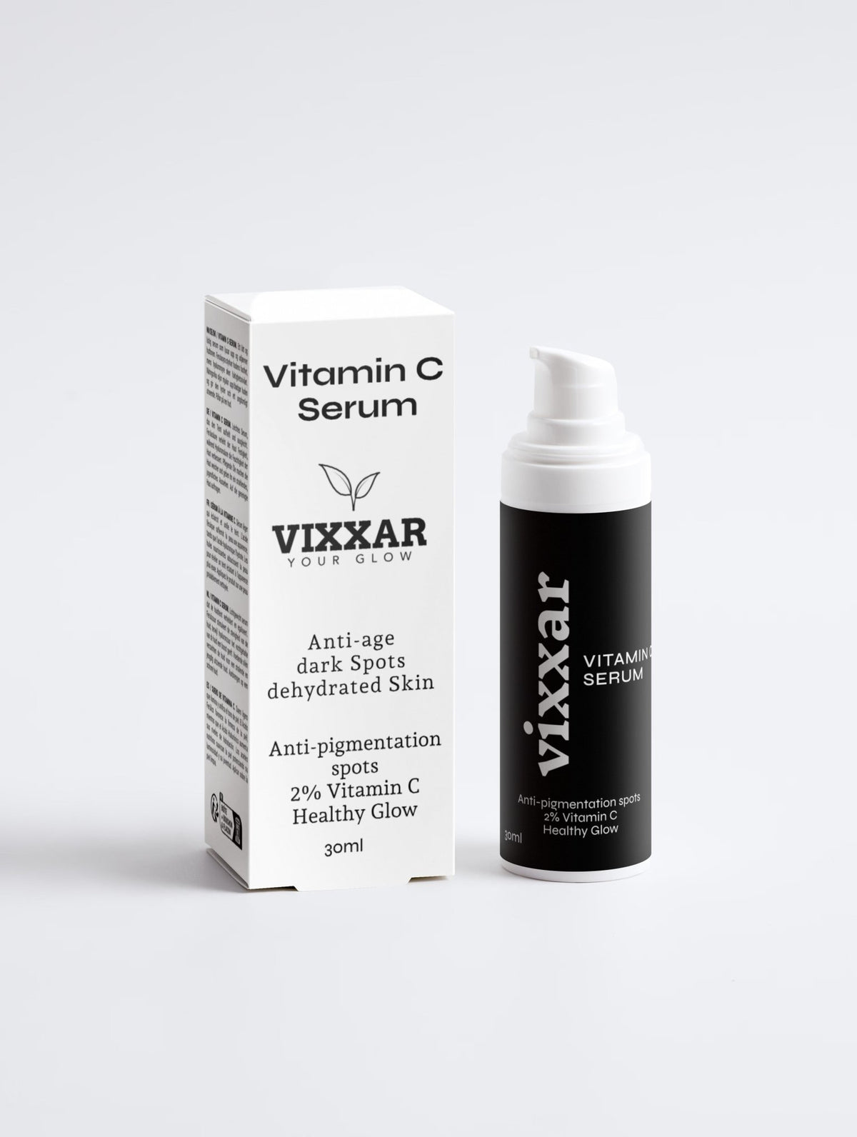 C-vitamiiniseerumi 30ml – 2 % askorbyyliglukosidi, ferulihappo & ruusunmarja | Vixxar