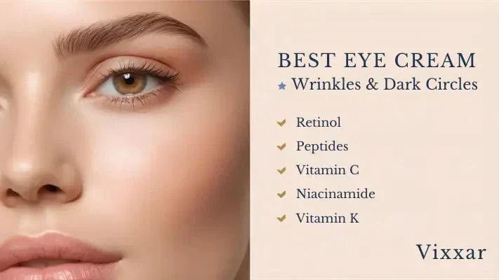 Best Cream for Eye Wrinkles and Dark Circles - Vixxar Natural Skincare