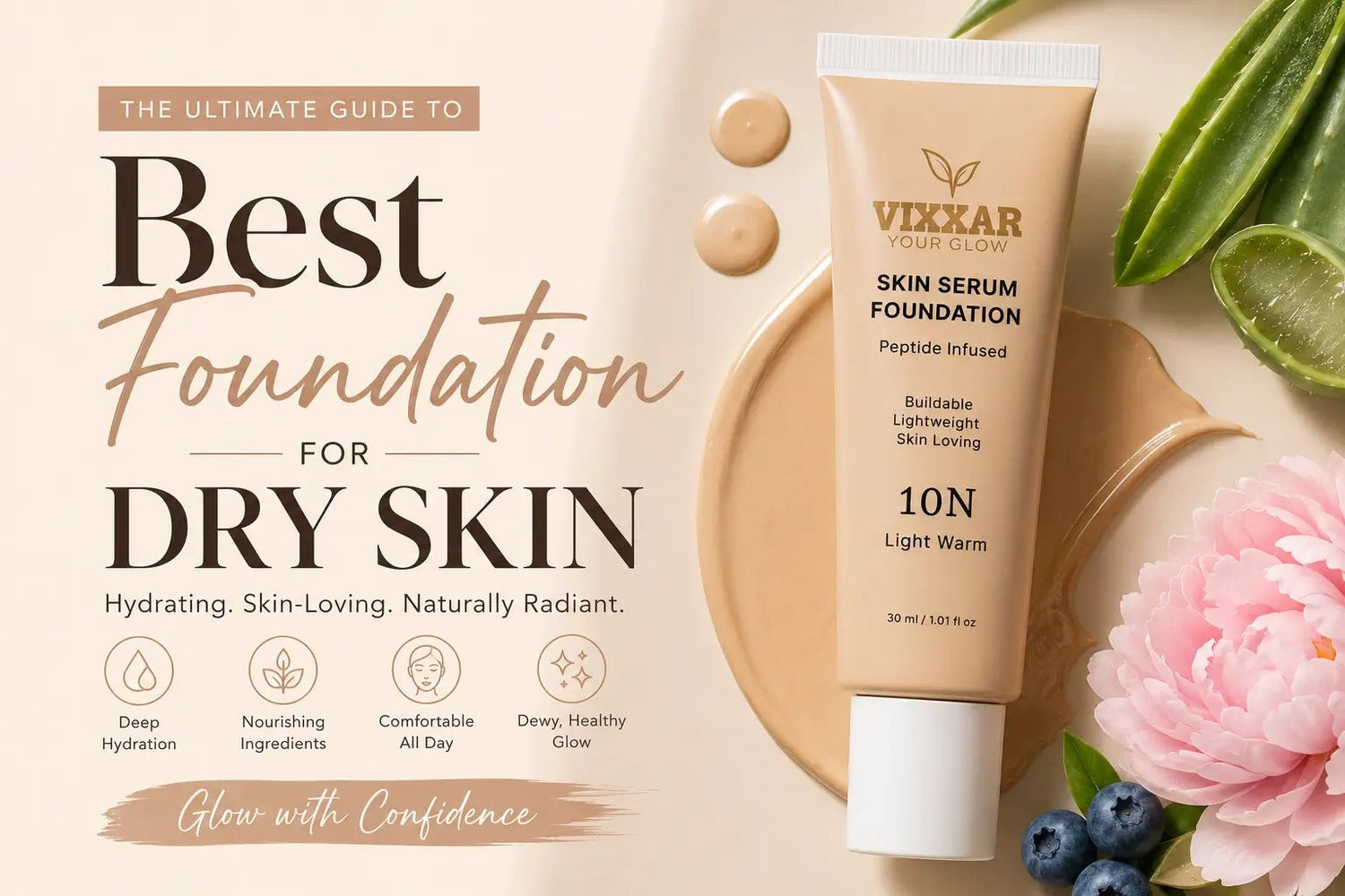 Best Foundation for Dry Skin in 2026: Key Ingredients to Look For?