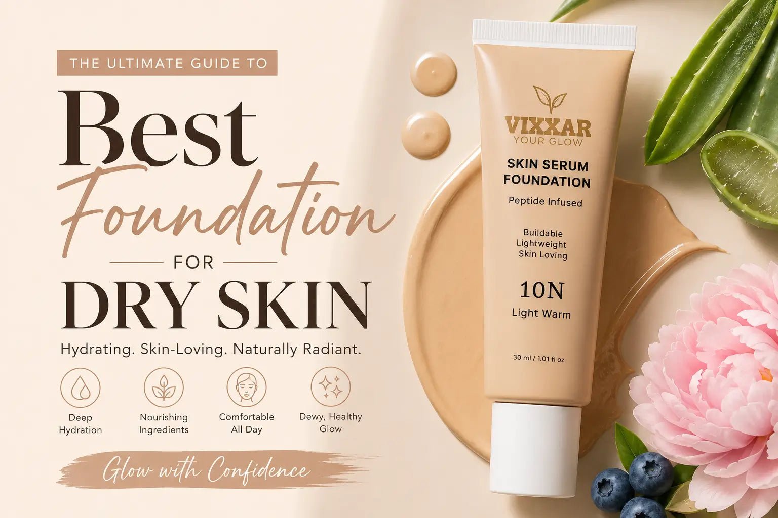 Best Foundation for Dry Skin in 2026: Key Ingredients to Look For?