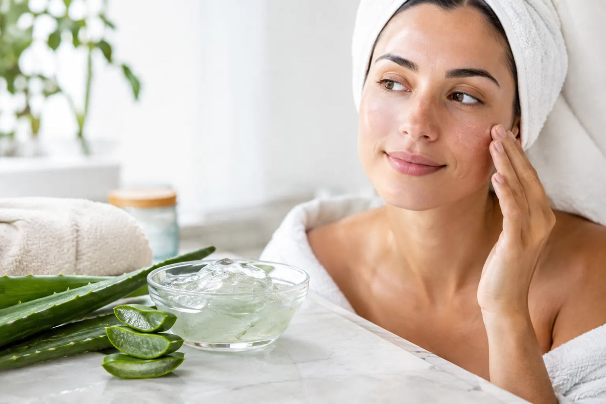 What to know before using aloe vera gel on sensitive facial skin