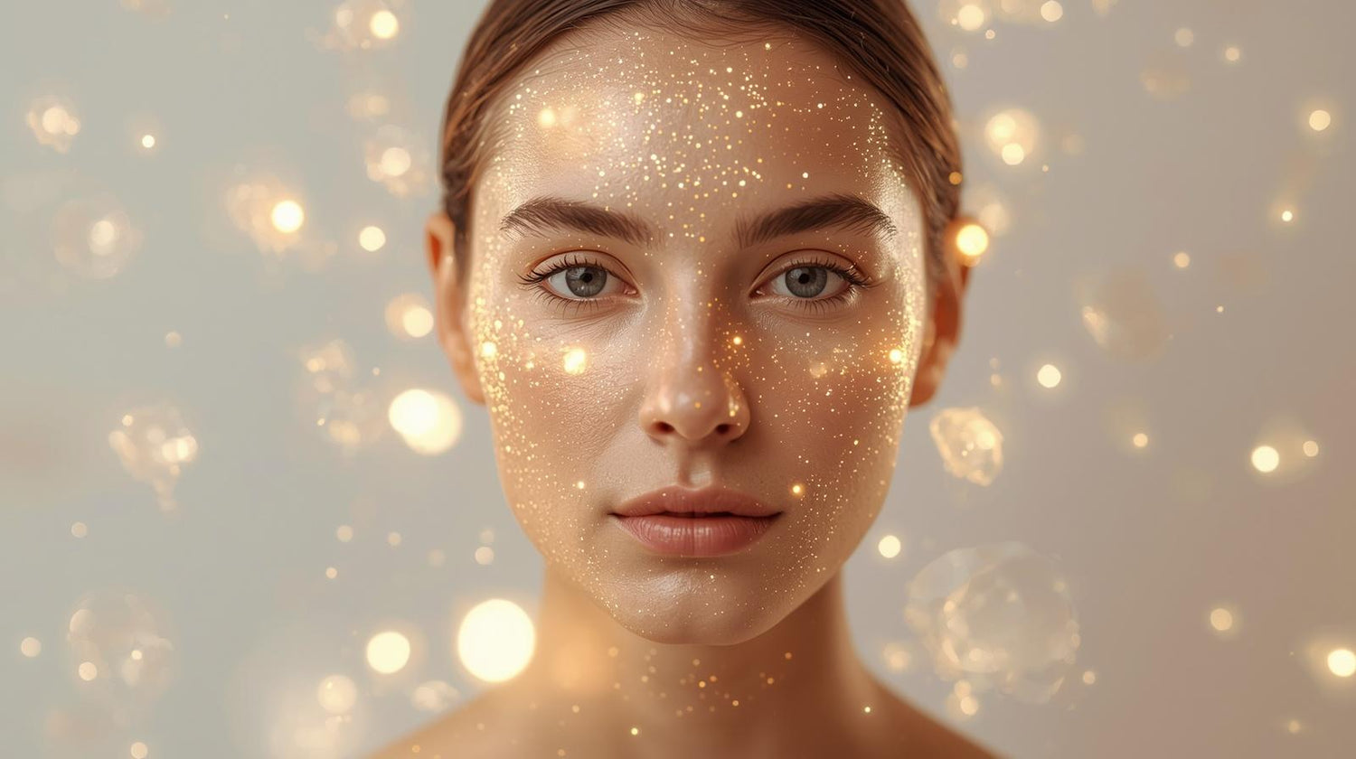 glowing skin with cellular regeneration concept and smooth texture