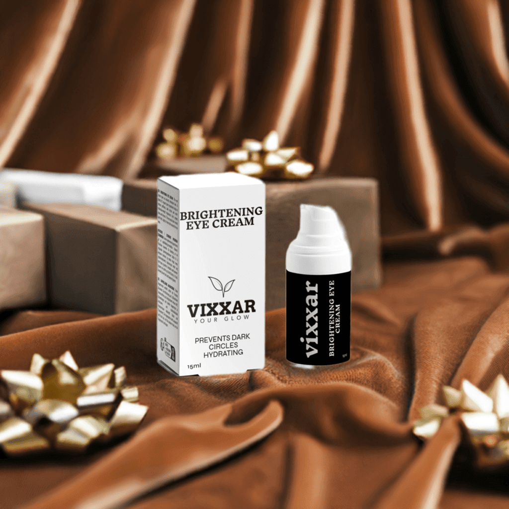 Vixxar Organic Eye Cream — COSMOS-certified Caffeine &amp; Peptide formulas for dark circles &amp; puffiness. Ships to USA, UK &amp; Europe.