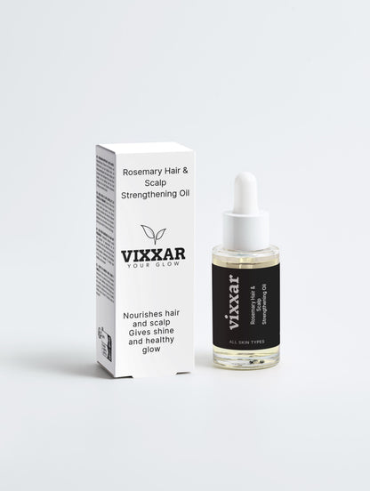 Lightweight rosemary oil 30ml for scalp care, hair growth, and root strengthening Vixxar
